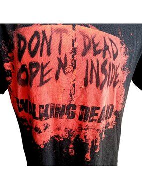Large T-Shirt The Walking Dead "Dont Open Dead Inside" Graphic